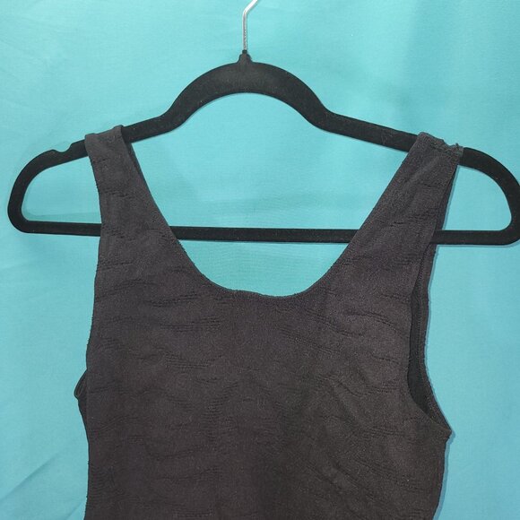 Aventura Womens Sleeveless Textured Black Tank Top S/M - Picture 6 of 7
